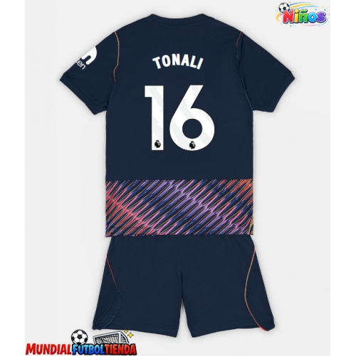 Camiseta Tottenham Hotspur Sandro Tonali #16 Segunda Equipación Replica 2026-27 para niños mangas cortas (+ Pantalones cortos)